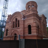 Строящийся Тихвинский храм г. Саратова, май 2018